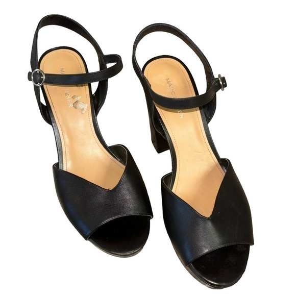 Marc Fisher Black Platform High Heels Women’s 10 Disco Mobwife Goth FairyGoth - Picture 1 of 16